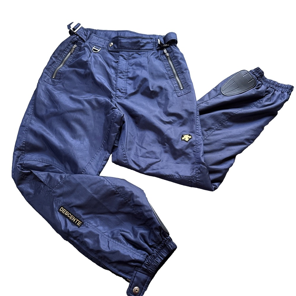Descente Ski Snowboard Pants Men 36 Insulated Blue Entrant SC Snow Vintage 90s